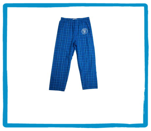 flannel pajama pants blue